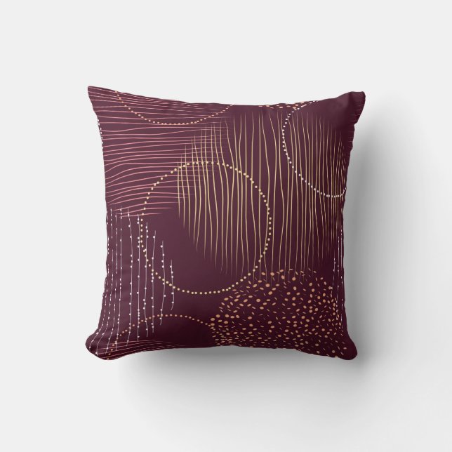 Coussin Motif transparent avec cercles d'aquarelle (Recto)