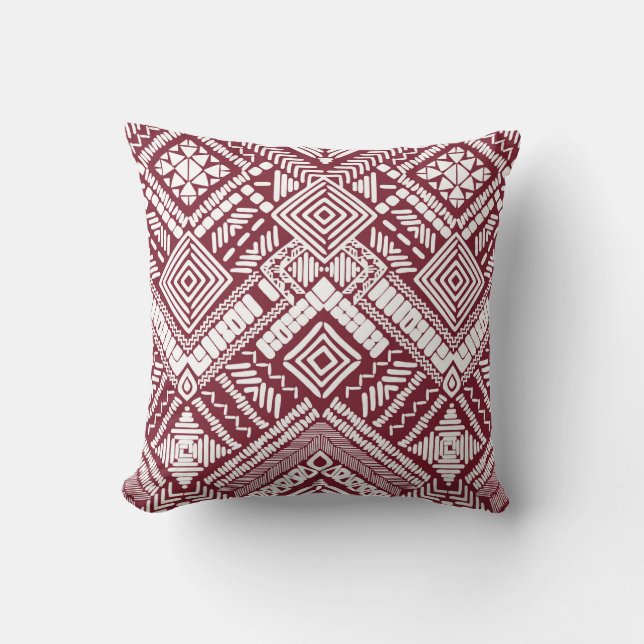 Coussin Motif transparent Aztec (Recto)