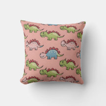 Motif transparent de dinosaure mignon