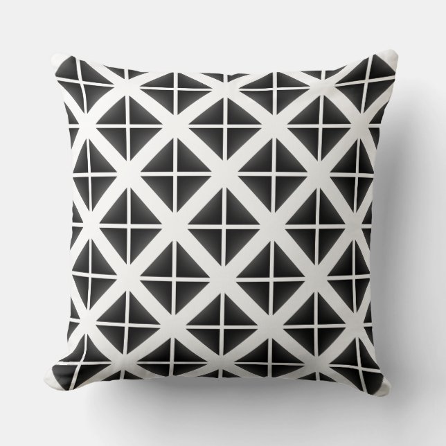 Coussin Motif triangle Black Trendy (Recto)