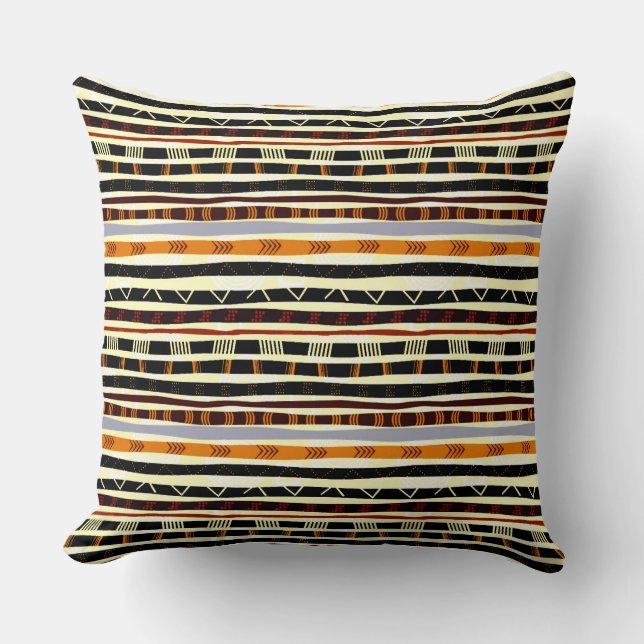 Coussin Motif tribal africain (Recto)