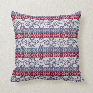 Coussin Motif tribal africain ethnique avec des simbols