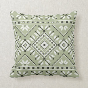Coussin Motif tribal indigène aztèque de sud-ouest de ve