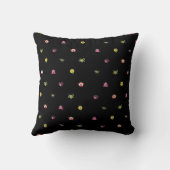 Coussin motif troll noir (Verso)