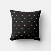 Coussin motif troll noir (Recto)