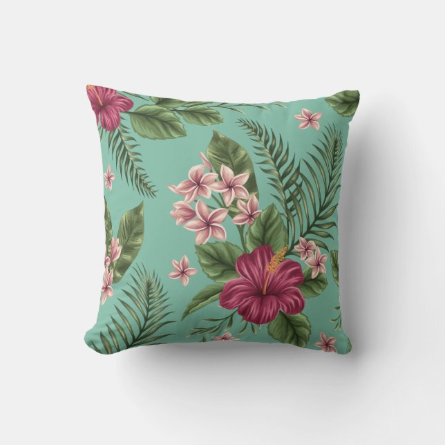 Coussin Motif tropical (Recto)