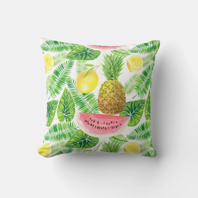 Coussin Motif tropical (Recto)