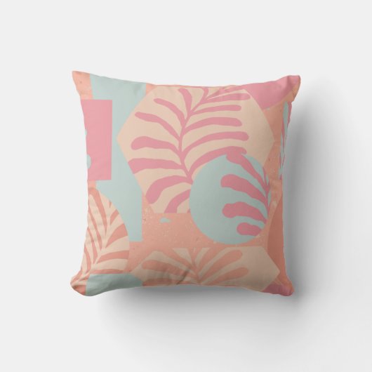 Coussin Motif tropical Abstrait (Recto)