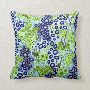Coussin Motif tropical au néon de bulle de la PERSUASION 