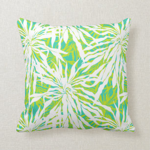 Coussin Motif tropical de palmettes