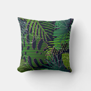 Coussin Motif tropicale sans couture avec plantes tropicau