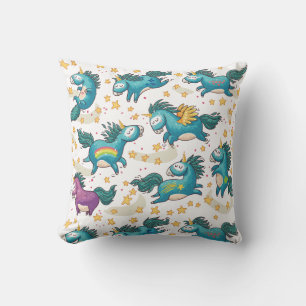 Coussin Motif Unicorn