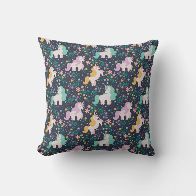 Coussin Motif Unicorn (Recto)