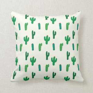 Coussin Motif vert clair de cactus