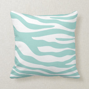 Coussin Motif vert en bon état d'impression de zèbre