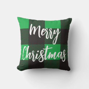 Coussin Motif vert Joyeux Noël