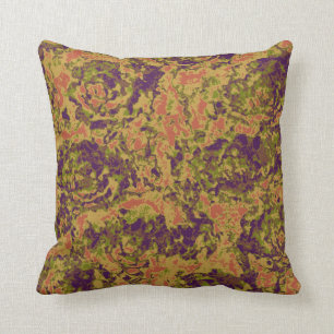 Coussin Motif vibrant de camouflage de fleur