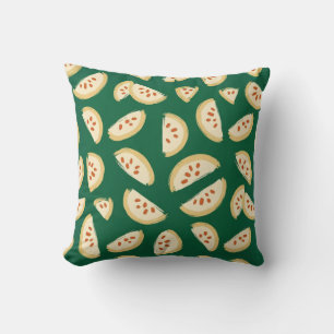 Coussin motif vibrant de fruit de goyave verte