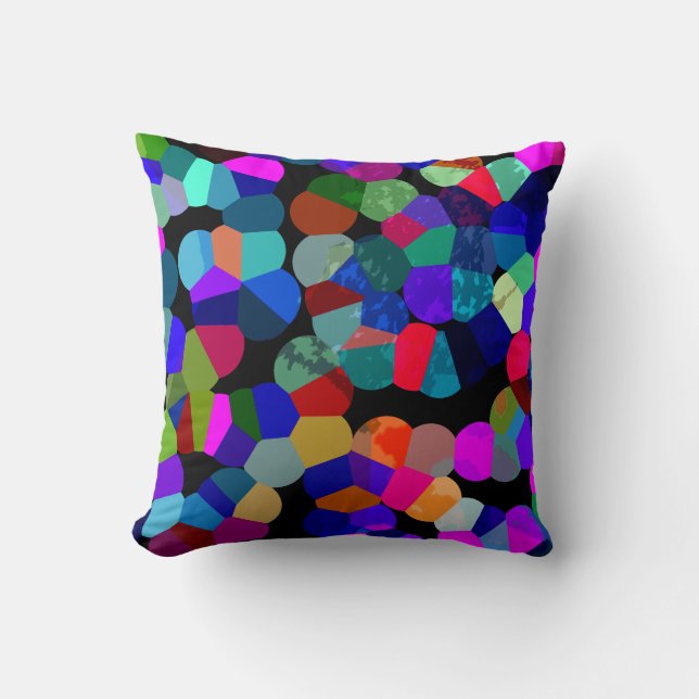 Coussin Motif vibrant et coloré (Recto)