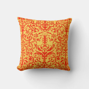 Coussin Motif victorien en orange