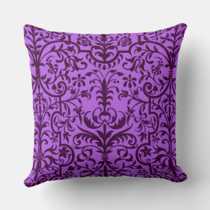 Coussin Motif victorien violet