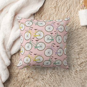 Coussin Motif vintage à vélo