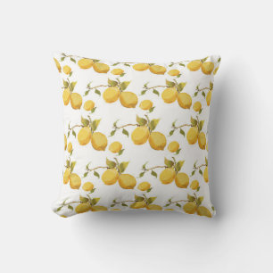 Coussin Motif vintage au citron
