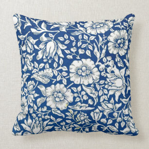 Coussin Motif vintage Blue Mallow