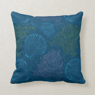 Coussin Motif vintage de mer
