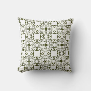 Coussin motif vintage sans couture ornementale. abstrait,