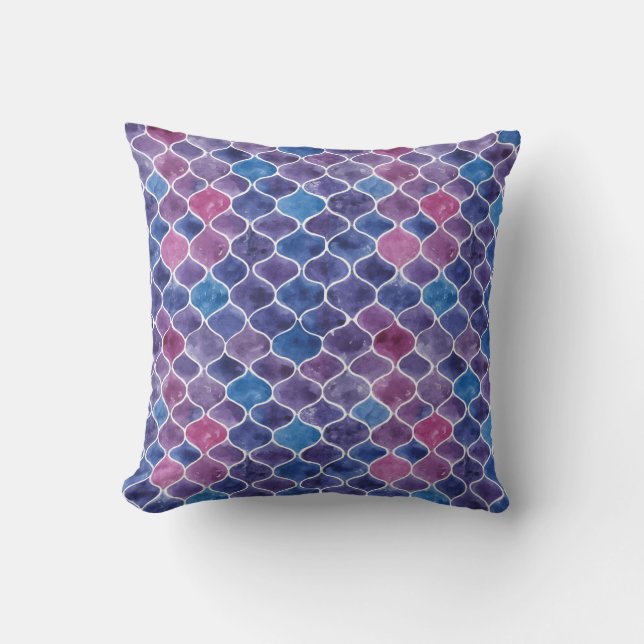 Coussin Motif violet sans aquarelle (Recto)