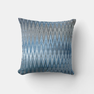 Coussin Motif Wavy à tendance bleue marine