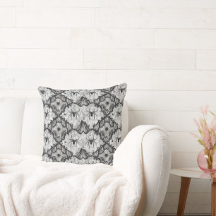 Coussin Motif Web Simples Black Lace Spider - Élégant