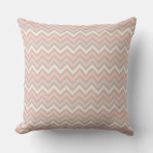 Coussin Motif Zigzag Chevron Pastel Doux (Recto)