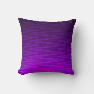 Coussin Motif Zigzag Violet Vibrant