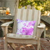 Coussin Motifs artistiques floraux de cerisier violet rose (Chaise)