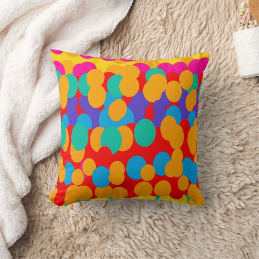 COUSSIN MOTIFS BULLES JOYEUX COULEURS MIXTES (Couverture)