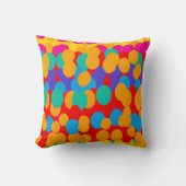 COUSSIN MOTIFS BULLES JOYEUX COULEURS MIXTES (Recto)