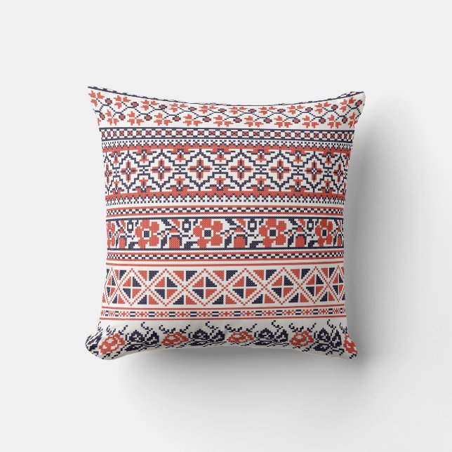 Coussin Motifs de conception de point de croix (Recto)