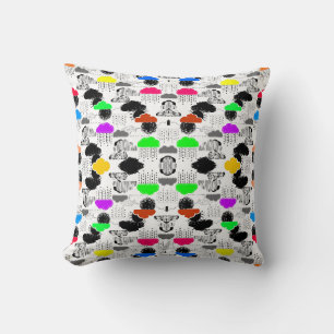 Coussin Motifs de nuages colorés mignons
