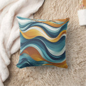 Coussin motifs fluides par vagues (Couverture)
