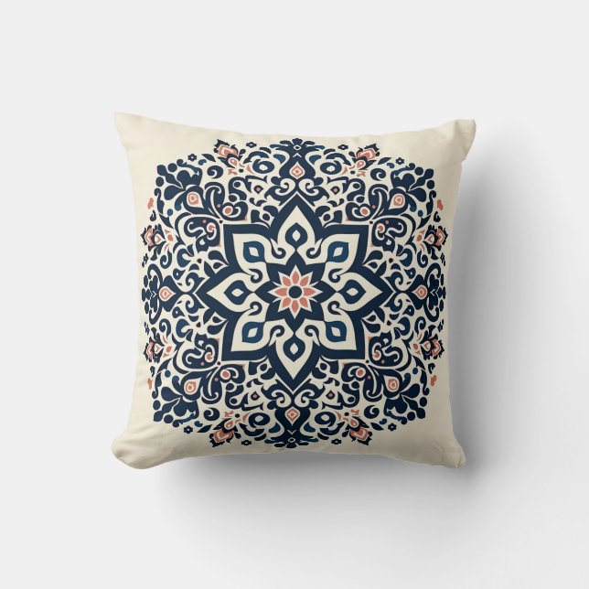 Coussin Motifs majestueux orientaux arabes (Recto)
