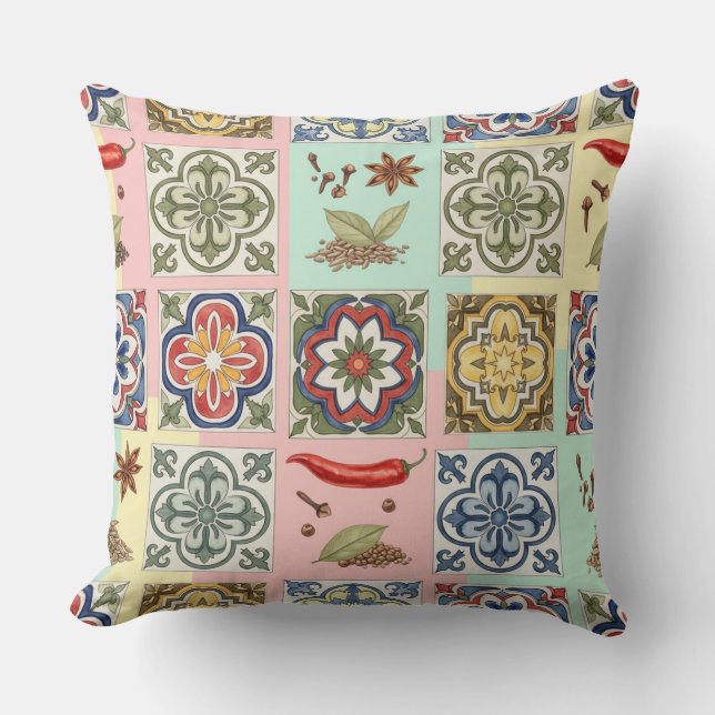 Coussin Motifs marocains par Natasha Us (Recto)