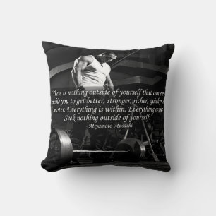 Coussin Motivation "Body building"