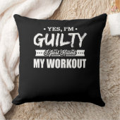 Coussin Motivation De Fitness Je Viens De Tuer Mon Entraîn (Couverture)