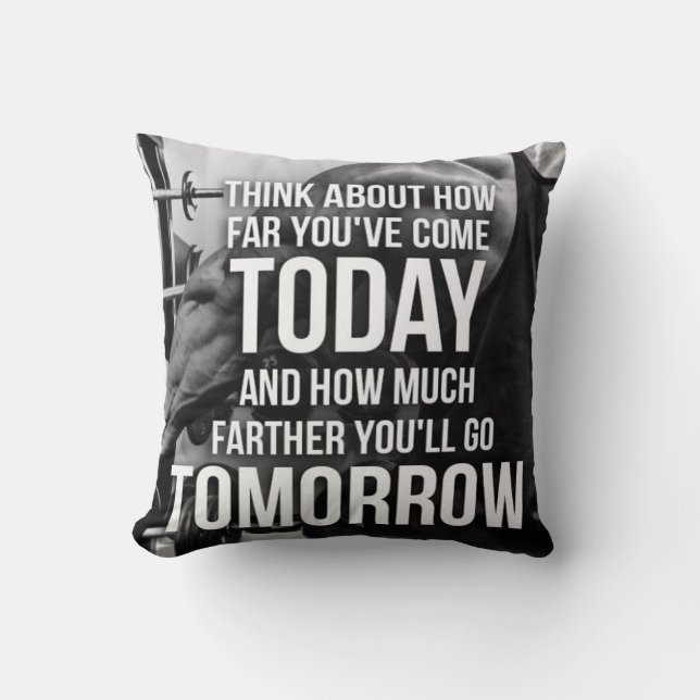 Coussin Motivation de gymnase d'entraînement (Recto)