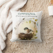 Coussin Motivation de nurserie d'oiseau à l'aquarelle mign (Couverture)