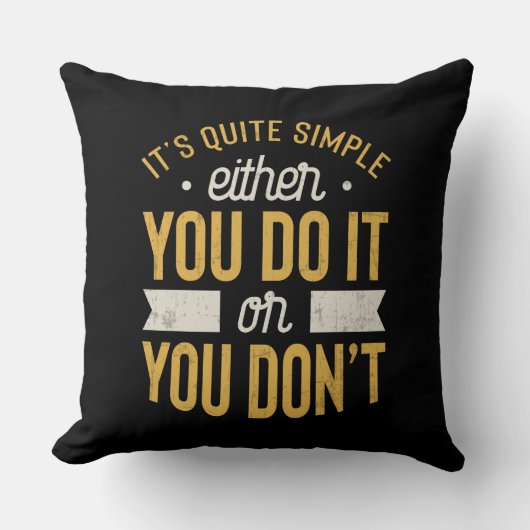 Coussin Motivation entrepreneuriale Inspiration dire (Recto)