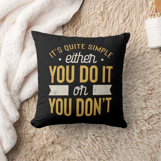 Coussin Motivation entrepreneuriale Inspiration dire (Couverture)