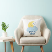 Coussin Motivation Lune Céleste et Étoiles (Chaise)